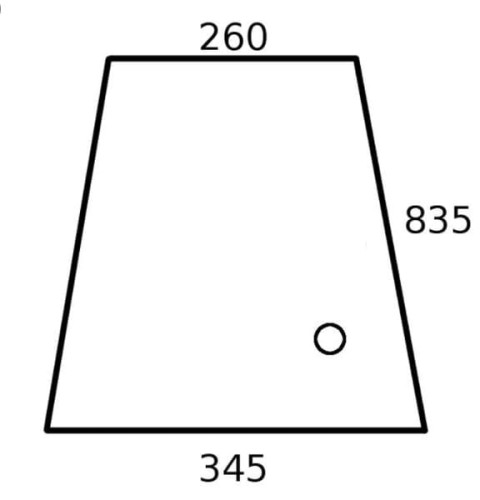 Szyba szklana F380810110210N - Intertraktor