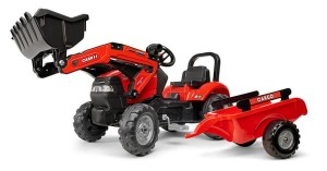 Traktor Case IH z ładowaczem czołowym i przyczepą F961AM