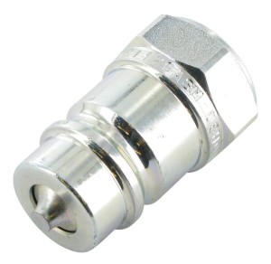 Szybkozłącze wtyczka 1/2" gwint wew. 3/4" UNF z zaworem grzybkowym NV NV1212SAEM