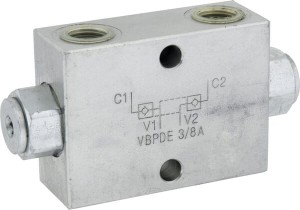 Zawór zwrotny sterowany bliźniaczy VBPDE A, G3/8" C056V0180