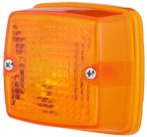 Klosz lampy, pomarańczowy, kwadratowy lewy/prawy Hella 9EL110536001