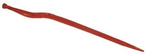 Ząb ładowacza, wygięty: 58 mm profil podwójne T 36x880 mm końcówka szpiczasta z nakrętką M22x1.5 czerwony Vicon VN79130080