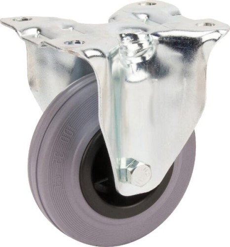 Koła skrętne z czarnymi oponami gumowymi 3478PIR100P62 - Intertraktor