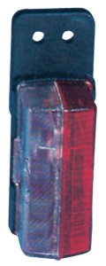 Lampa obrysowa prostokątna 12/24V czerwona/biała przykręcana 122x37x43 mm Jokon 120007010