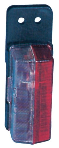 Lampa obrysowa prostokątna 12/24V czerwona/biała przykręcana 122x37x43 mm Jokon 120007010 - Intertraktor