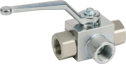 Zawór kulowy 3-drożny 1/2" z uszczelką KH3KSR08LA - Intertraktor