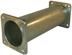 Rura pośrednia łącząca z obustronnym kołnierzem czworokątnym ocynk, 6" 300 mm 6303003Z