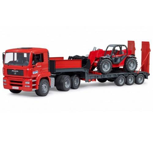 Ciężarówka MAN TGA niskopodwoziowa z ładowarką teleskopową Manitou MLT 633 U02774 - Intertraktor
