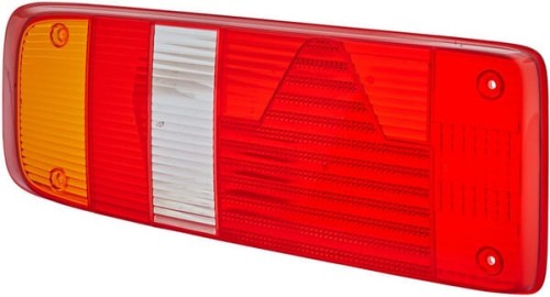 Klosz lampy, czerwony/przezroczysty/pomarańczowy, prostokątny tylny/lewy Hella 9EL340829031 - Intertraktor