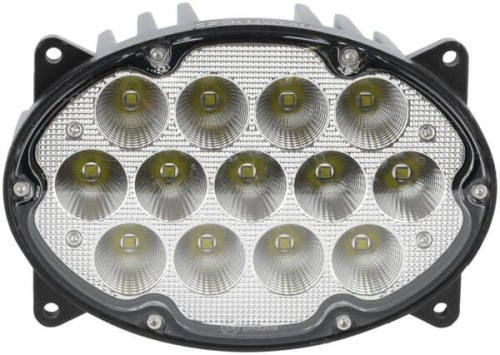 Lampa robocza LED, owalna 65W 5200lm 10/30V 161x110x90 mm światło rozproszone 13 LED, H4, światła drogowe/mijania Kramp LA10559 - Intertraktor