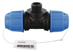 Złączka redukcyjna PE-T PE x gwint zew. x PE Supreme S16, 25 x ¾" 654750SL