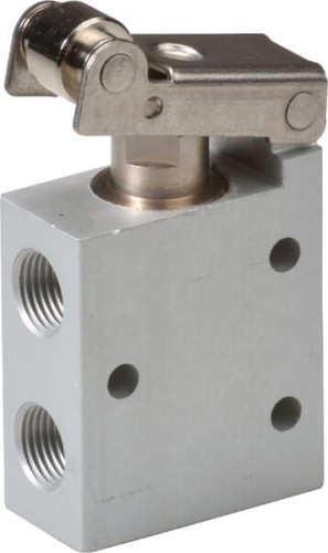 Zawór dźwigniowy z rolką 3/2-drożny NC 1/8" MERL32M18NC - Intertraktor