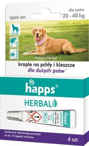 Herbal - krople na pchły i kleszcze dla dużych psów, 20-40kg 15941614