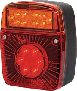Lampa tylna zespolona LED, kwadratowa 12/24V 5-pinowa Kramp LA40022