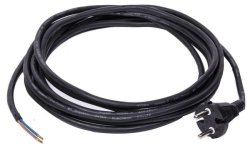 Przewód wymienny gumowy z wtyczką, 5 m 2 x 0.75 mm² MVS52075 - Intertraktor