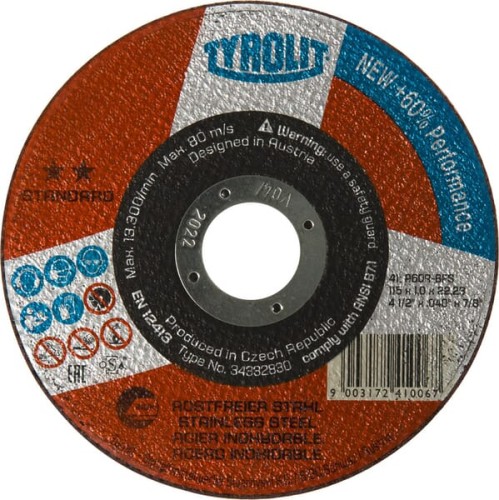 Tarcza do cięcia stali A60R-BFS Standard, 115 x 1.0 mm 34332830 - Intertraktor