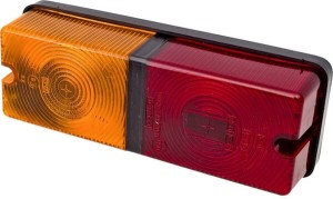 Lampa tylna zespolona, prostokątna, 12/24V pomarańczowa/czerwona, przykręcana Promot 1400680500