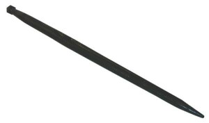 Ząb ładowacza, prosty, profil podwójne T 42x1000 mm końcówka szpiczasta z nakrętką M28x1.5 czarny Battista Porteri FT36