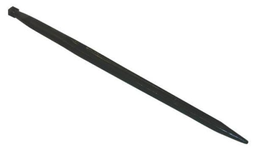 Ząb ładowacza, prosty, profil podwójne T 42x1000 mm końcówka szpiczasta z nakrętką M28x1.5 czarny Battista Porteri FT36 - Intertraktor