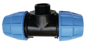 Złączka redukcyjna PE-T PE x gwint zew. x PE Supreme S16, 25 x ¾" 654750S
