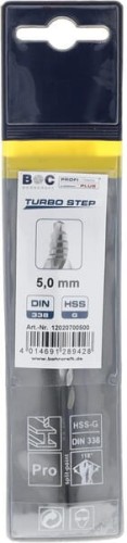 Wiertło 5.0 mm HSS-DIN338-G TURBO STEP 12020700500 - Intertraktor