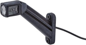 Lampa obrysowa LED, 1.50W 24/12V lewa przykręcana 178x164 mm Quick-link 4 LED Hella 2XS011744071