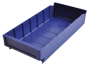 Skrzynka regałowa Perstorp, niebieska 400 x 188 x 80mm WE40018880