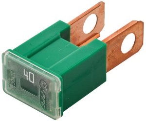 Bezpiecznik samochodowy Pal, 40A L= 15 mm zielony 1 szt. Hella 8JS740026241