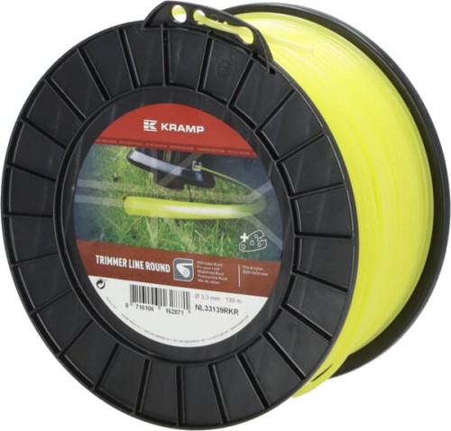 Żyłka tnąca Ø 3.3 mm 139 m okrągła żółta Kramp NL33139RKR - Intertraktor