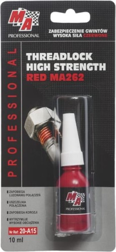 Preparat zabezpieczający gwinty MA Professional, czerwony 10 ml 1032972015 - Intertraktor