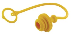 Zatyczka przeciwpyłowa PCW żółta do szybkozłącz gniazd ANV 3/8" TMA38Y