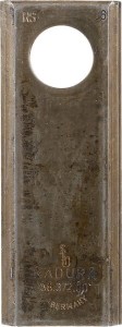 Nożyk kosiarki rotacyjnej lewy/prawy 110x40x3 mm otwór Ø 20.50 mm okrągły pasuje do Taarup KT58372000
