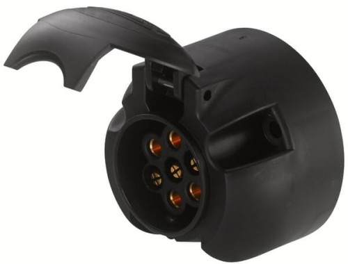 Gniazdo 7-biegunowe 12V, nadbudowane, z tworzywa Hella 8JB006462001 - Intertraktor