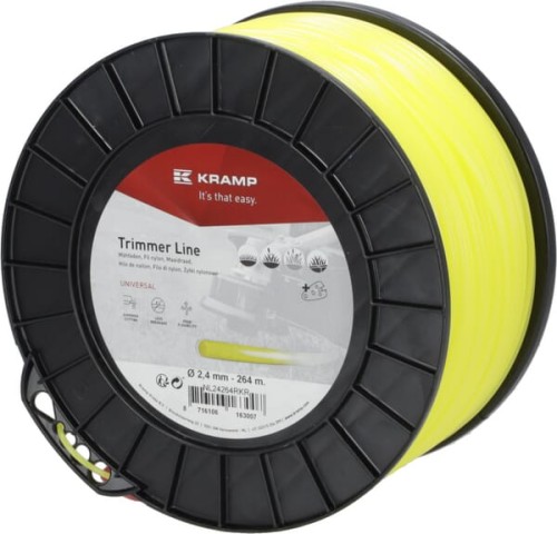 Żyłka tnąca Ø 2.4mm 264m okrąła żółta Kramp NL24264RKR - Intertraktor