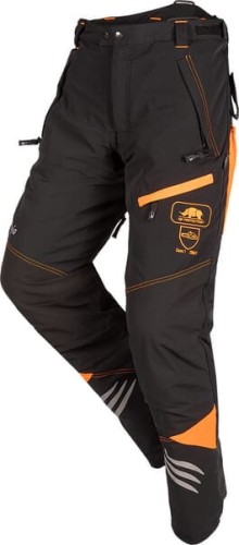 Spodnie dla pilarzy, roz. 2XL czarno/pomarańczowe, Ninja 1SPO718R2XL - Intertraktor