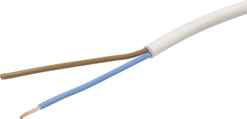 Przewód elektryczny 2x1.5mm² biały PCW na metry Helukabel H05VVF2X15WH - Intertraktor