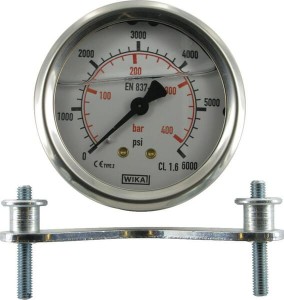 Manometr ø63 mm 400 bar/6000psi przyłącze tylne 1/4" MA63400AM