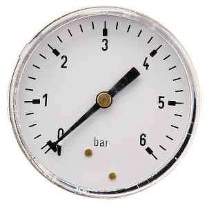 Manometr ø63 mm 0–6 bar przyłącze tylne 1/4" MA636B04ST