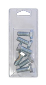 Śruba cały gwint M12x30 mm kl.8.8 ocynk 6 szt. KR9331230P006