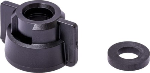 Pokrywka dyszy, bagnet, Ø12.6, czarny, z uszczelką, 25 szt., Geoline 8253050P025 - Intertraktor