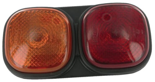 Lampa tylna zespolona, prostokątna 12/24V przykręcana Britax L1201LB - Intertraktor