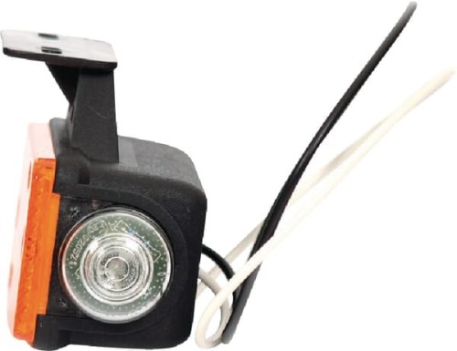 Lampa obrysowa LED, prawa, prostokątna, 24V pomarańczowa przykręcana Waś 1400698171 - Intertraktor