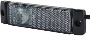 Lampa obrysowa LED, 1.20W prostokątna 24V biała przykręcana 130x32 mm Quick-link 1 LED Hella 2PG008645631