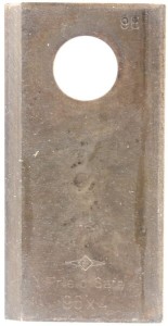 Nożyk kosiarki rotacyjnej prawy 96x48x4 mm otwór Ø 19 mm okrągły pasuje do Deutz Fahr 25 szt. VF16503460KR