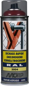 Lakier akrylowy w sprayu, RAL 3004 purpurowo czerwony 400 ml 07106