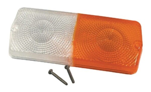 Klosz lampy, przeźroczysty/pomarańczowy, prostokątny przedni/lewy/prawy Cobo 03178200 - Intertraktor