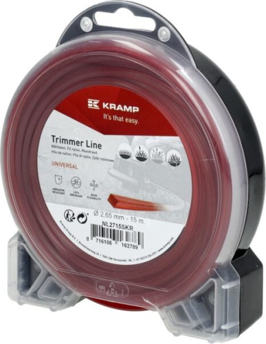 Żyłka tnąca Ø 2.65 mm 15 m kwadratowa czerwona Kramp NL2715SKR - Intertraktor