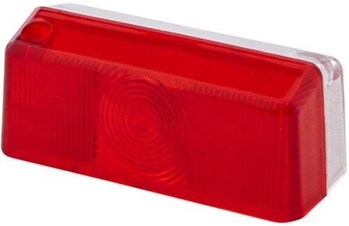 Klosz lampy, przezroczysty/czerwony lewy/prawy Hella 9EL132215001 - Intertraktor