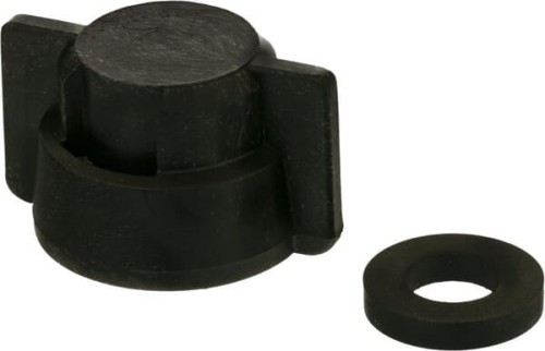 Pokrywka zamknięta, bagnet, czarny, z uszczelką, 25 szt., Geoline 8253040P025 - Intertraktor