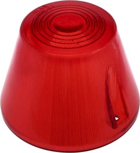 Klosz lampy wysoki WE93, 22, czerwony 1400690115
